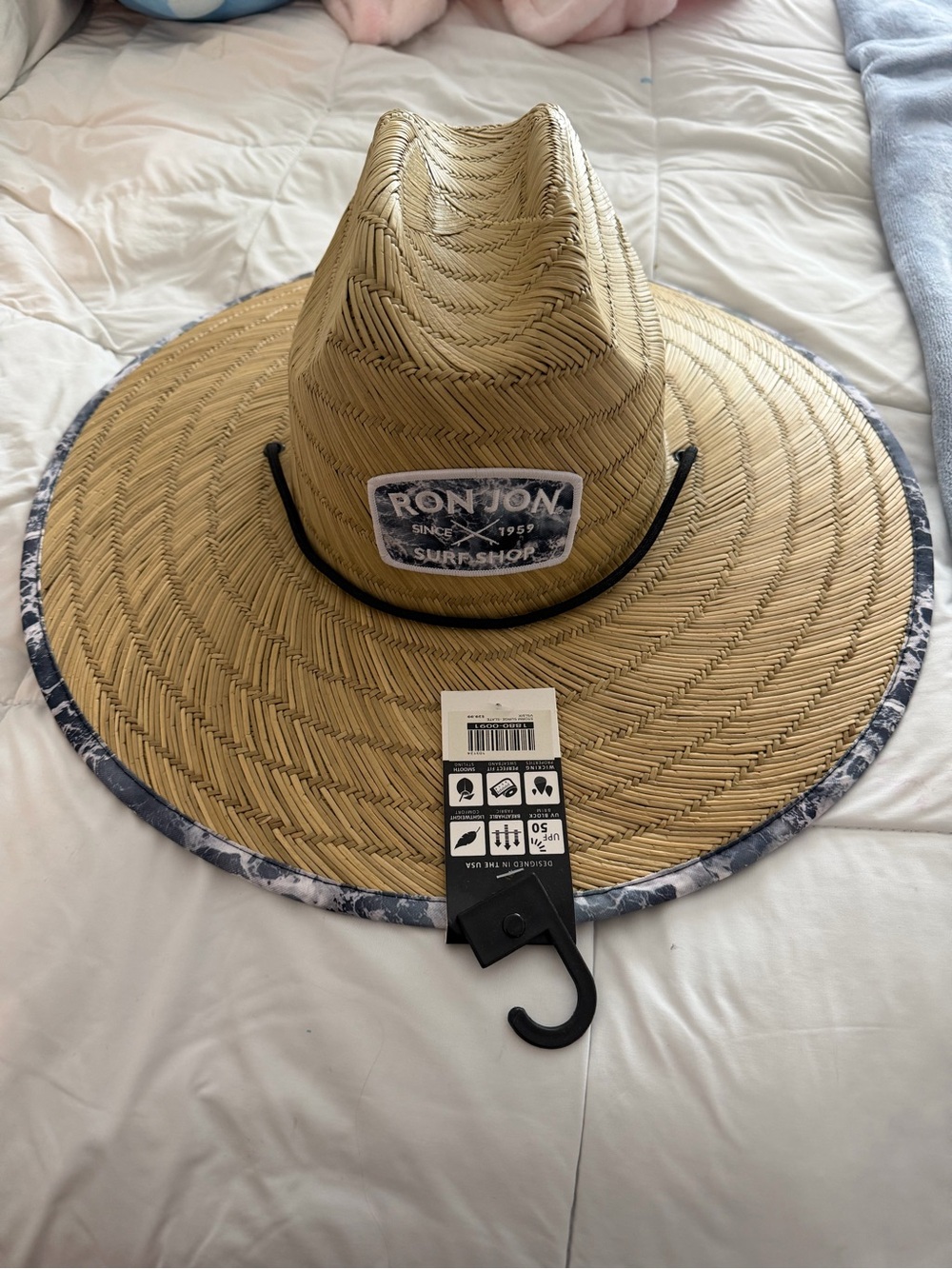 Ron Jon Straw Wide Brim Sun Hat - Natural